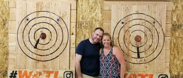Axe throwing for couples