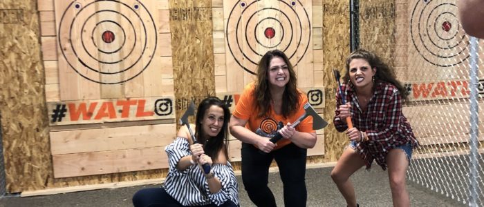 Axe throwing for friends