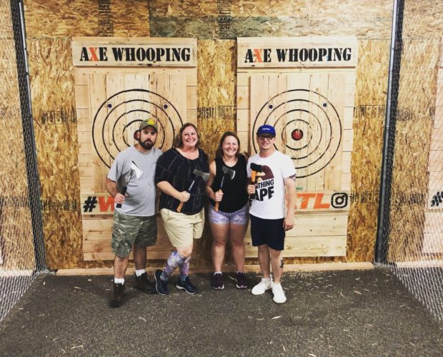 Group Axe Throwing at Axe Whooping